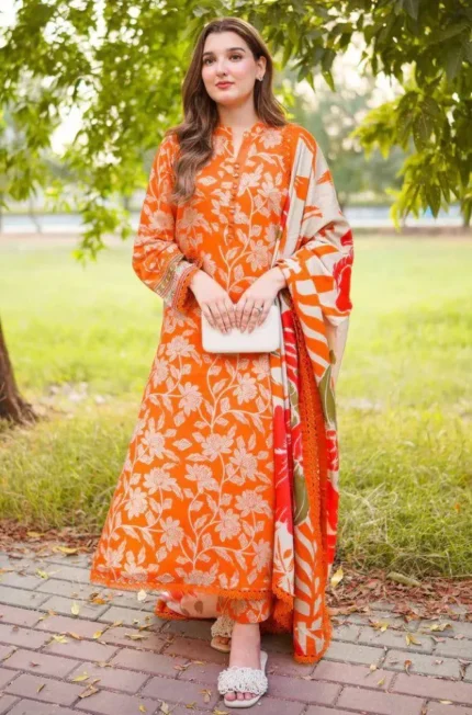 Women Printed Lawn Suit Unstitched